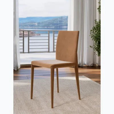 Chaise Margharet en cuir de Bontem