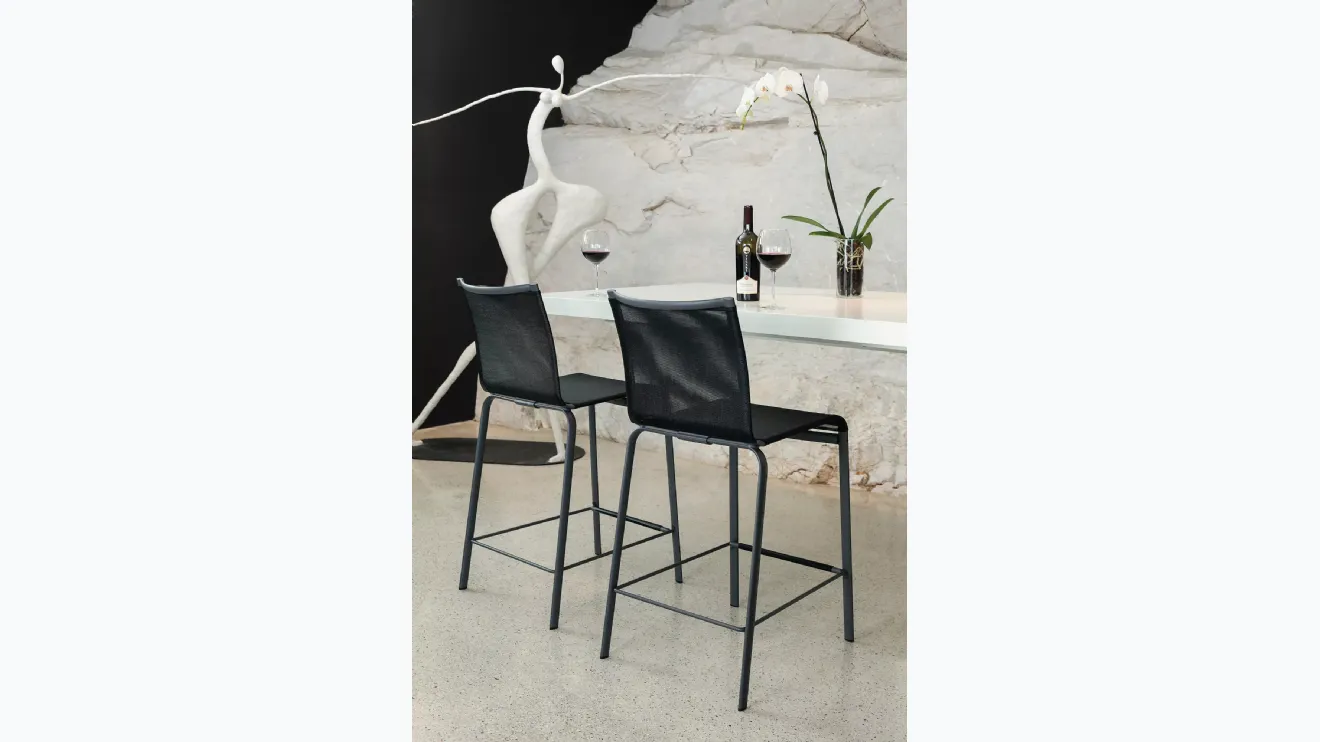 Tabouret Net en soft texplast de Bontempi