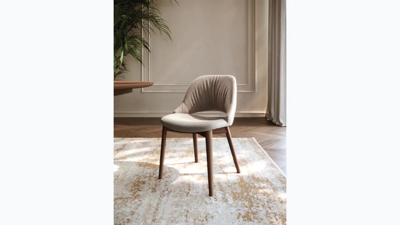 Chaise Nova en tissu de Bontempi