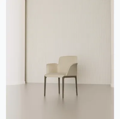 Chaise avec accoudoirs Opera en cuir de Bontem