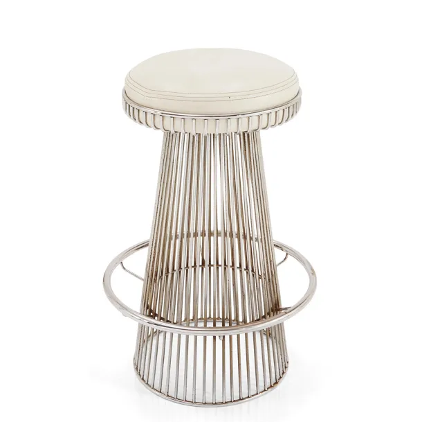 Tabouret Phare en métal avec siège en cuir de Sigerico