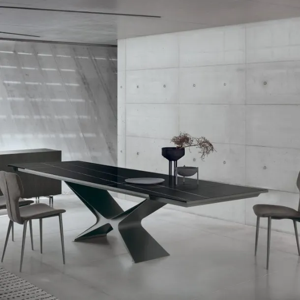 Table extensible Baltik Glass Decor de Sedit