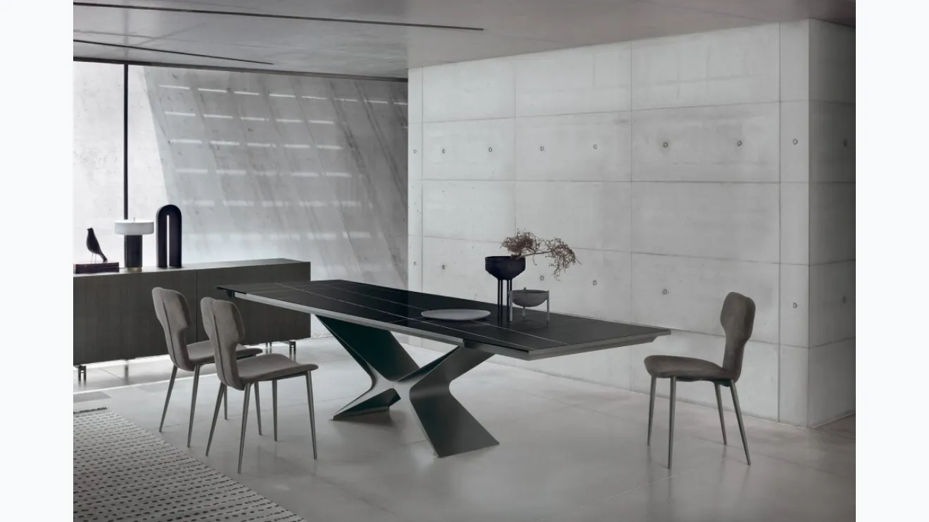 Table extensible Baltik Glass Decor de Sedit