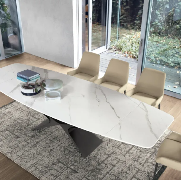 Table avec plateforme en céramique Baltik de Sedit.