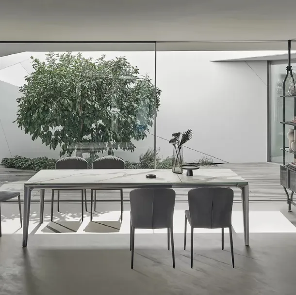 Table extensible Duke en SuperMarbre de Bontempi.
