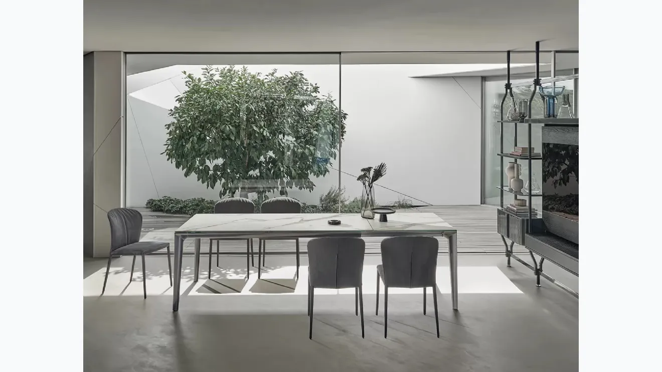 Table extensible Duke en SuperMarbre de Bontempi.