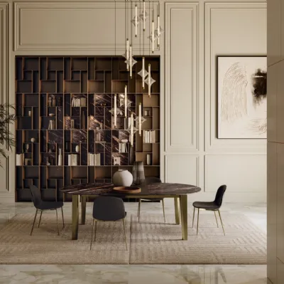 Table extensible Etro XXL en SuperMarmo de Bontempi