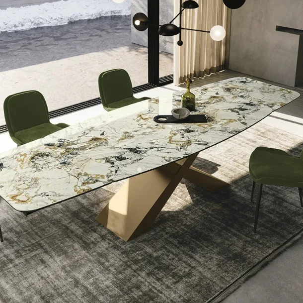 Table en céramique Gold de Sedit