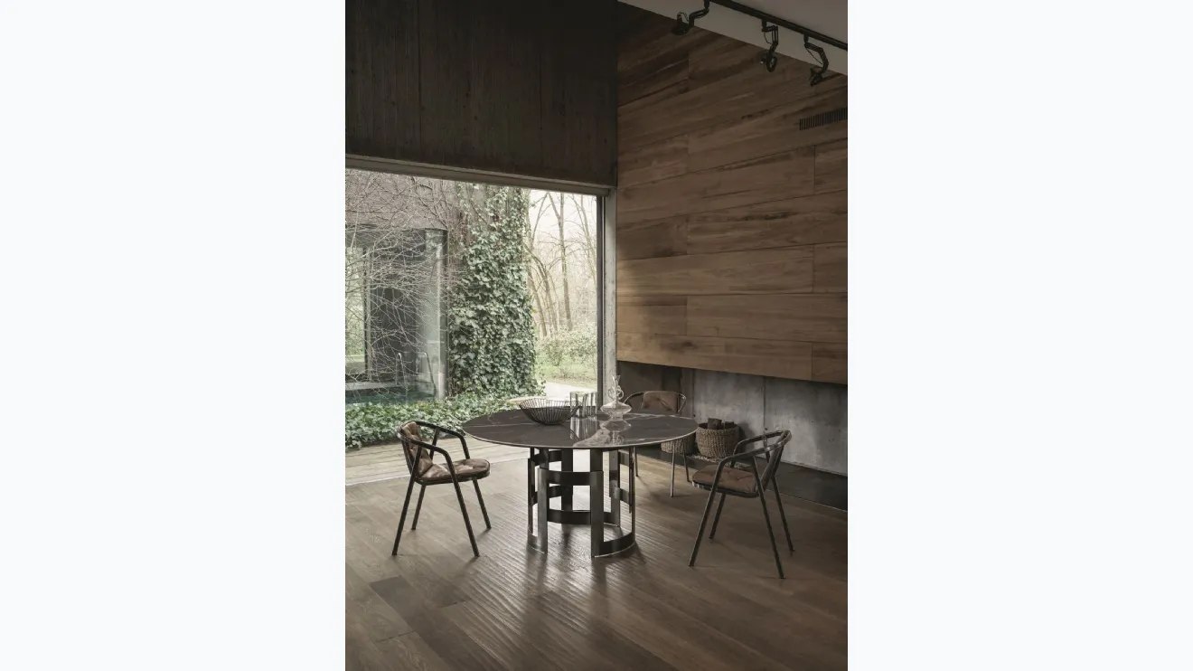 Table Impériale Ronde en SuperMarbre de Bontempi