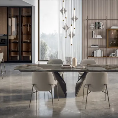 Table en SuperMarmo Kaleido de Bontempi
