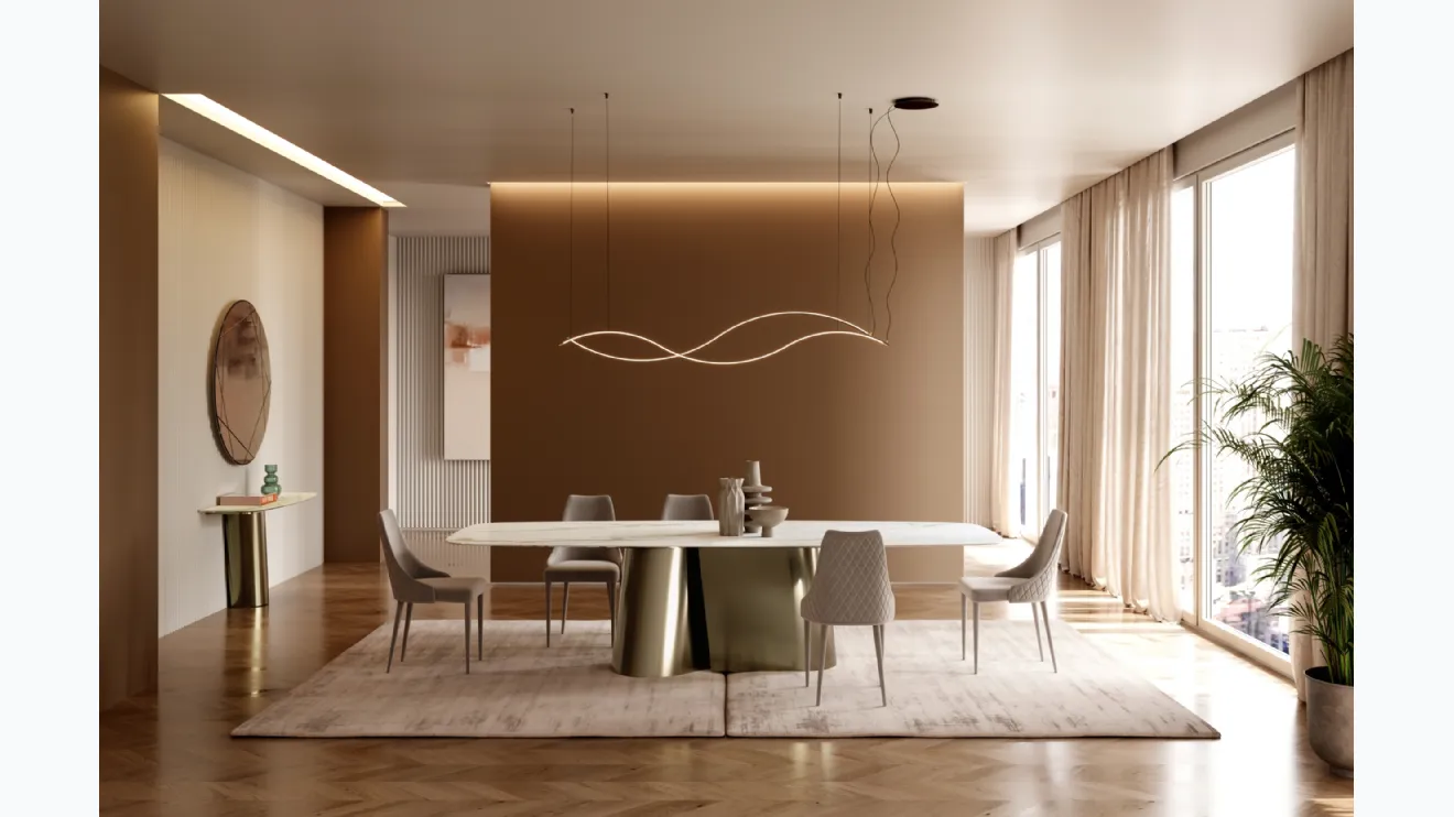 Table extensible Kimono en SuperMarmo de Bontempi