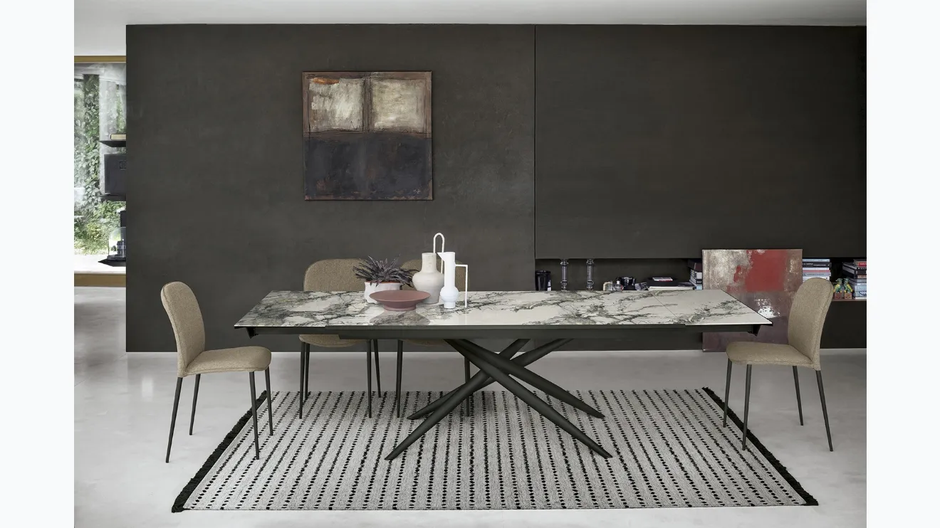 Table extensible Tiffany Glass Decor par Sedit