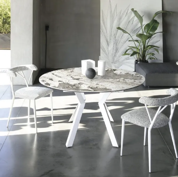 Table en céramique Zoe Round de Sedit