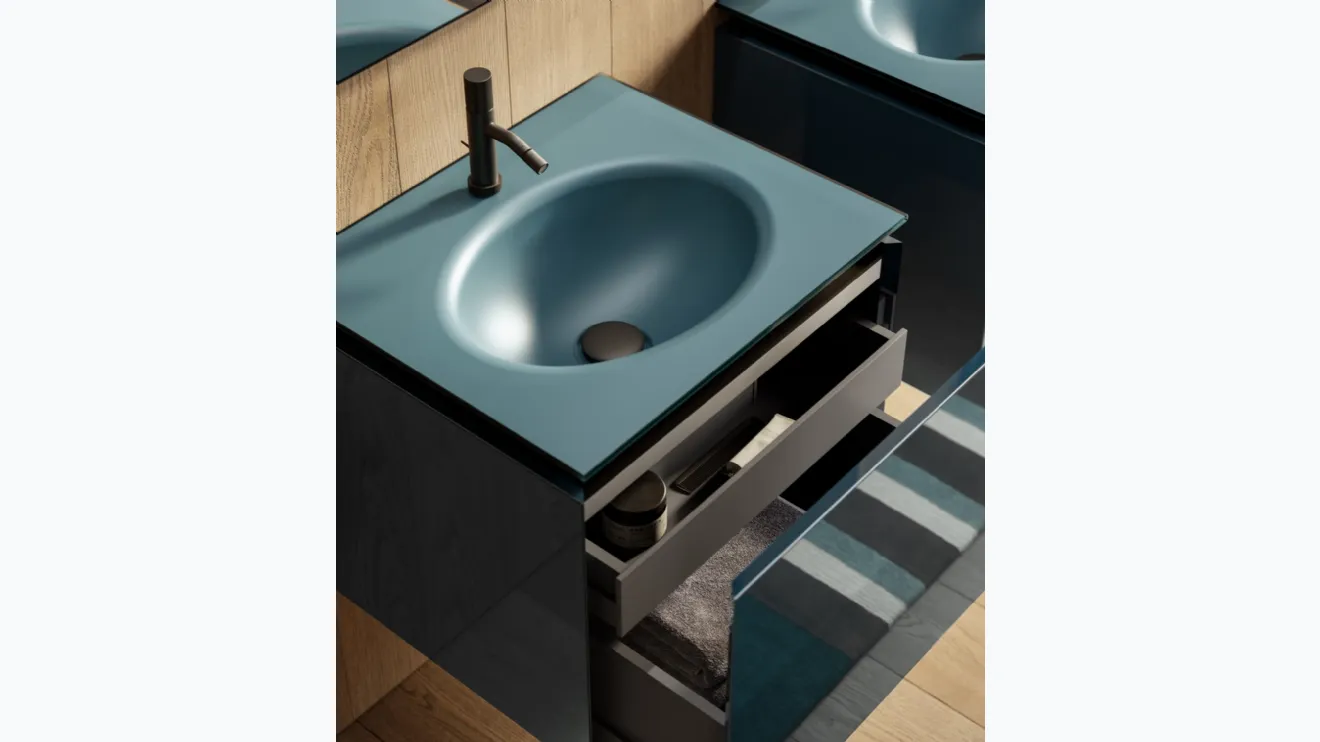 Meuble de salle de bain suspendu Alto 09 par P