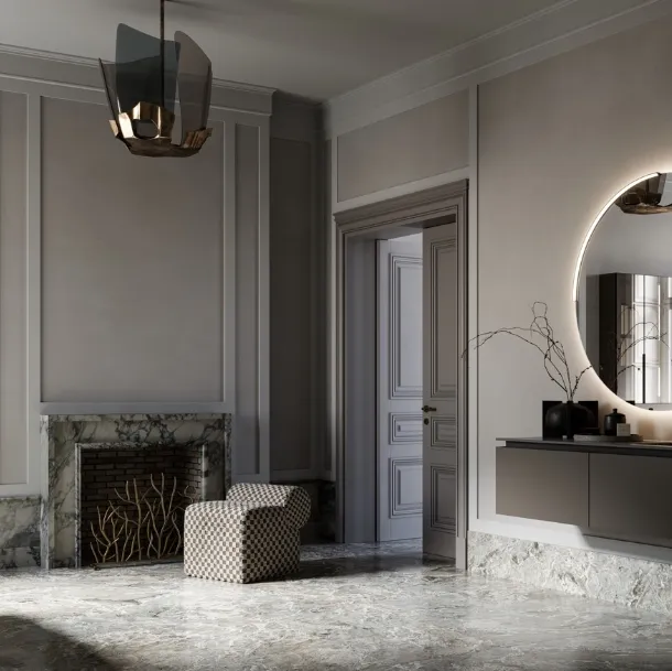 Meuble de salle de bain suspendu haut 10 par P