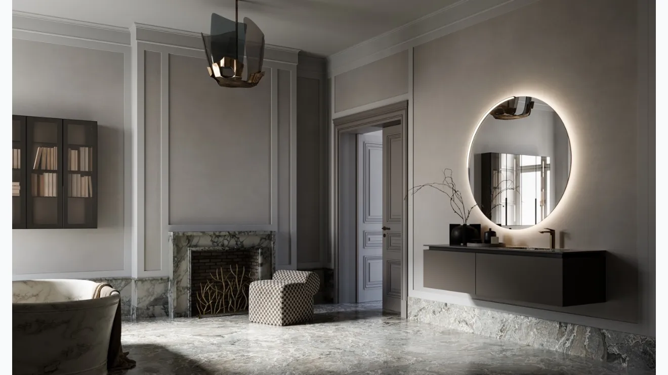 Meuble de salle de bain suspendu haut 10 par P