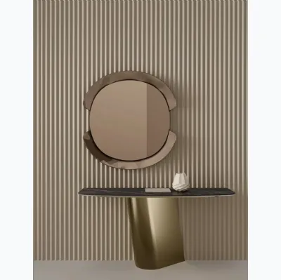 Mobile entrée Kimono console avec dessus en SuperMarmo de Bontempi