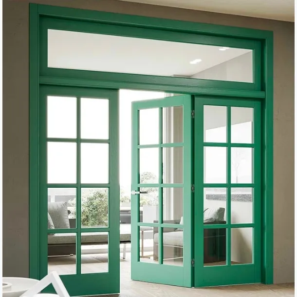 Porte intérieure battante Baltimora 2001 F8 en chêne laqué et verre de BiHome