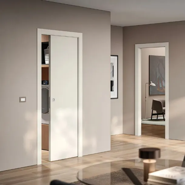 Porte intérieures coulissantes en textile de Bertolotto.