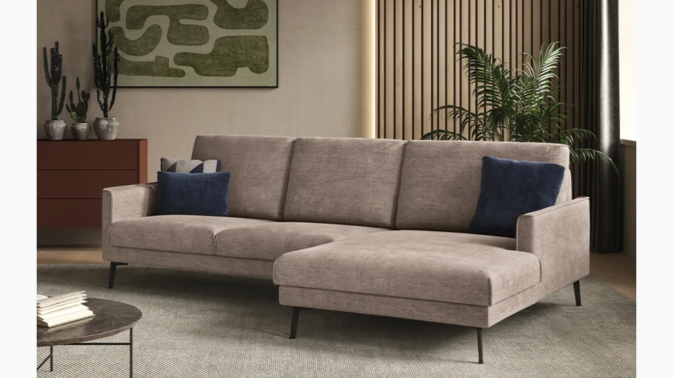 Canapé avec méridienne Kriss de Rigosal