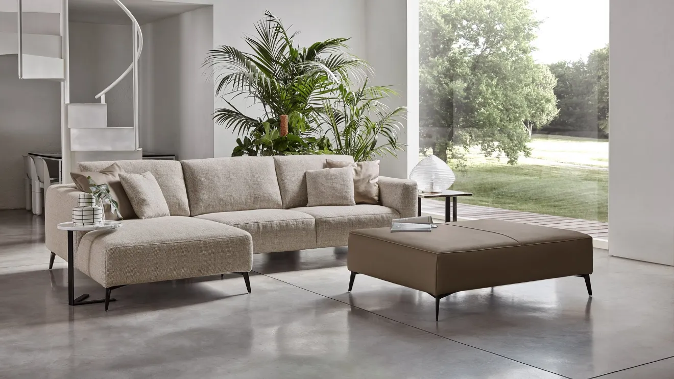 Canapé avec méridienne Liverpool de Rosini Divani