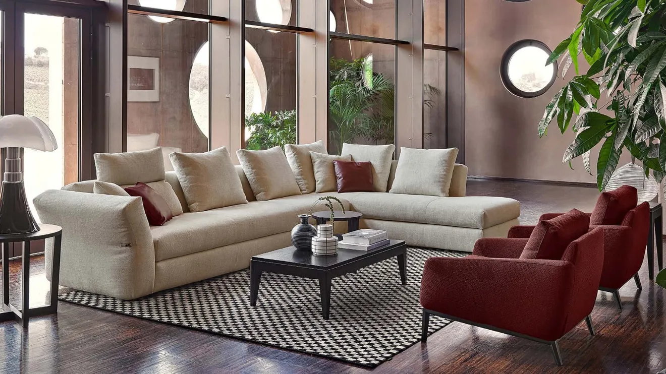 Canapé d'angle Silverstone de Rosini Divani