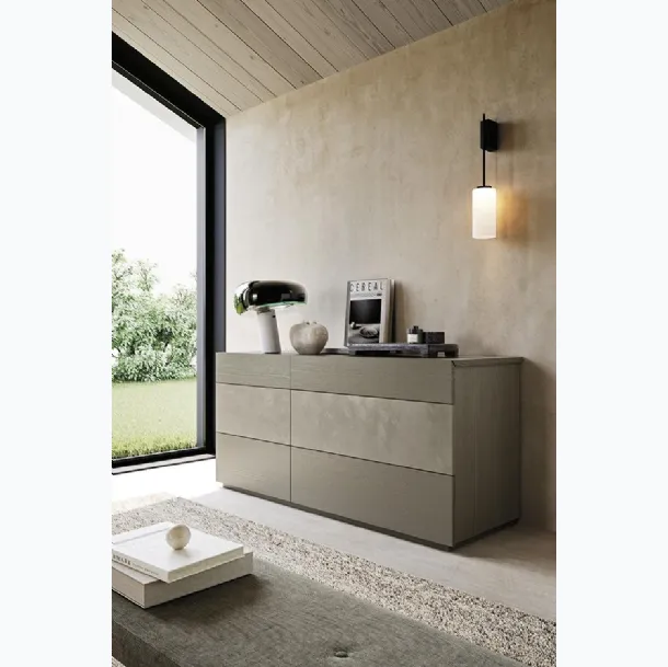 Commode Noa en frêne et marouflé de Mobilgam