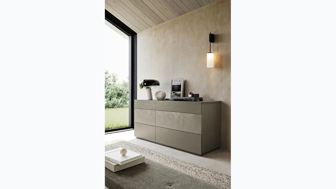 Commode Noa en frêne et marouflé de Mobilgam