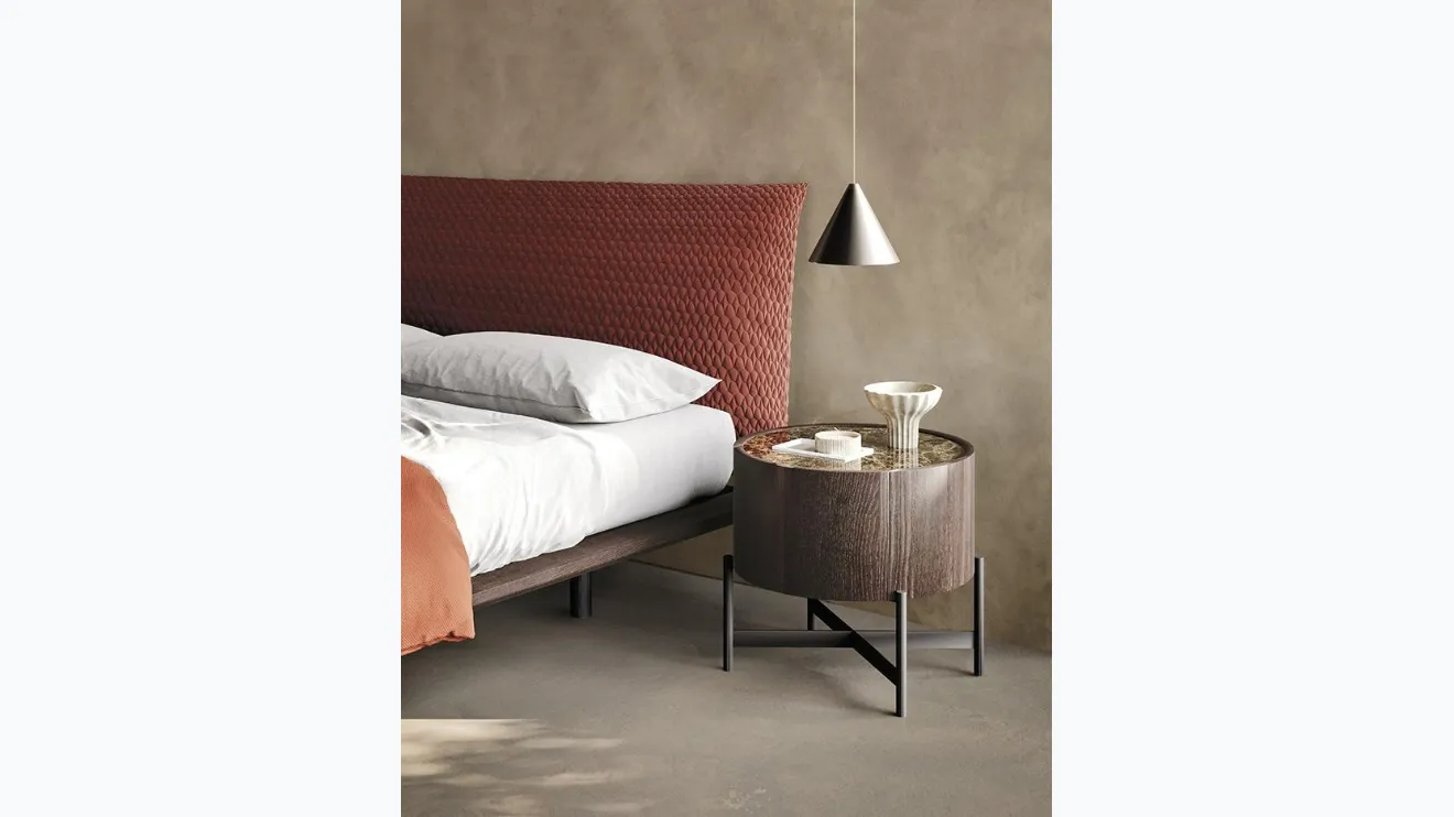 Table de chevet ronde Tolo en bois de Mobilgam