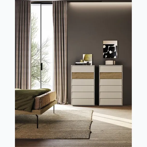 Commode en laqué et bois Vela de Mobilgam