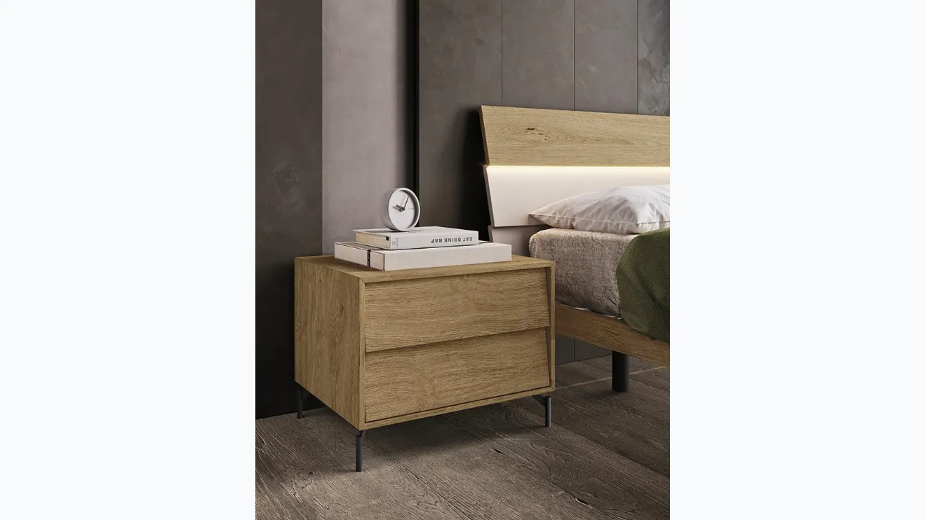 Table de chevet en bois Vela de Mobilgam